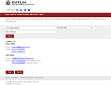 Tablet Screenshot of datum-recruitment.com